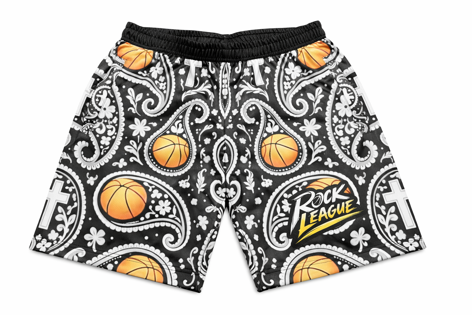 Paisley Going Crazy athletic shorts by Rock League Athletic Wear