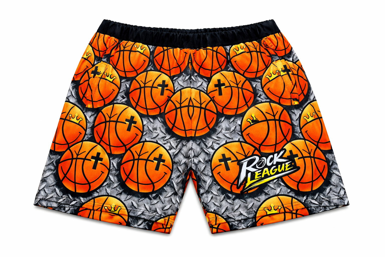 Smile You Can't Guard Me athletic shorts by Rock League Athletic Wear