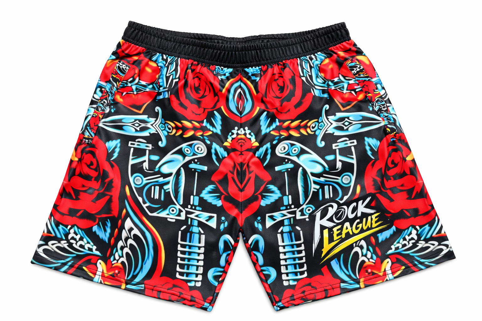 Iron Rose athletic shorts by Rock League Athletic Wear