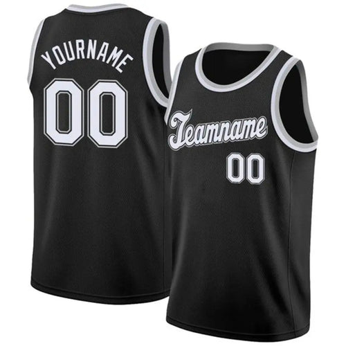 Black Classic custom basketball jersey by Rock League Athletic Wear