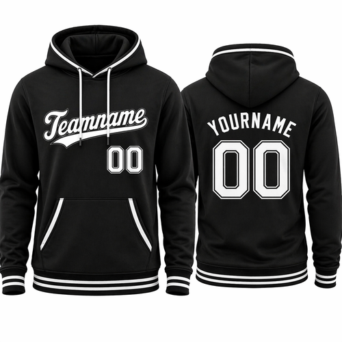 Black Classic custom team hoodie by Rock League Athletic Wear