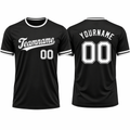 Black Classic custom sports T-shirt by Rock League Athletic Wear