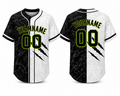 Black White Claw custom baseball jersey by Rock League Athletic Wear