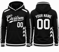 Black and White Sports custom hoodie by Rock League Athletic Wear