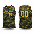 Camo custom basketball jersey by Rock League Athletic Wear