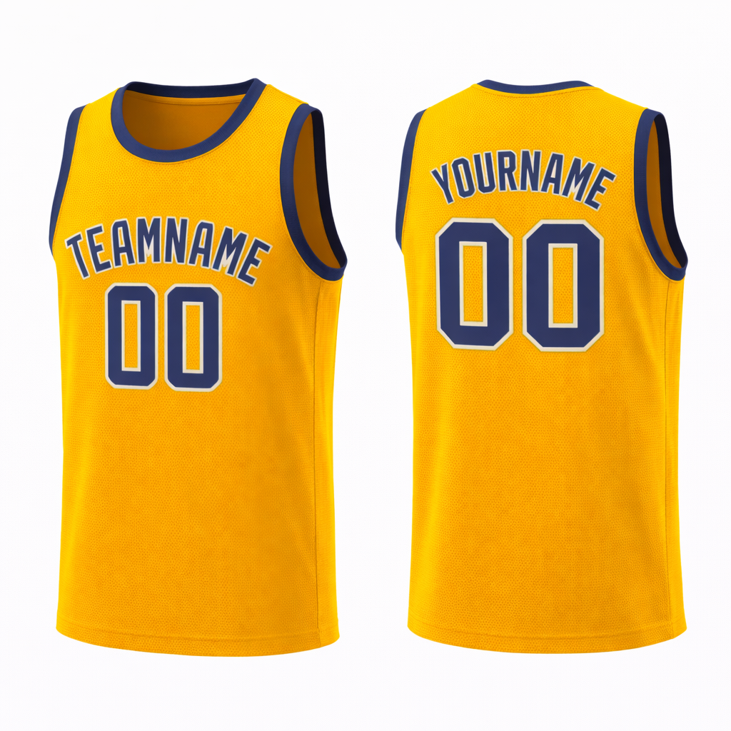 Classic Gold custom basketball jersey by Rock League Athletic Wear