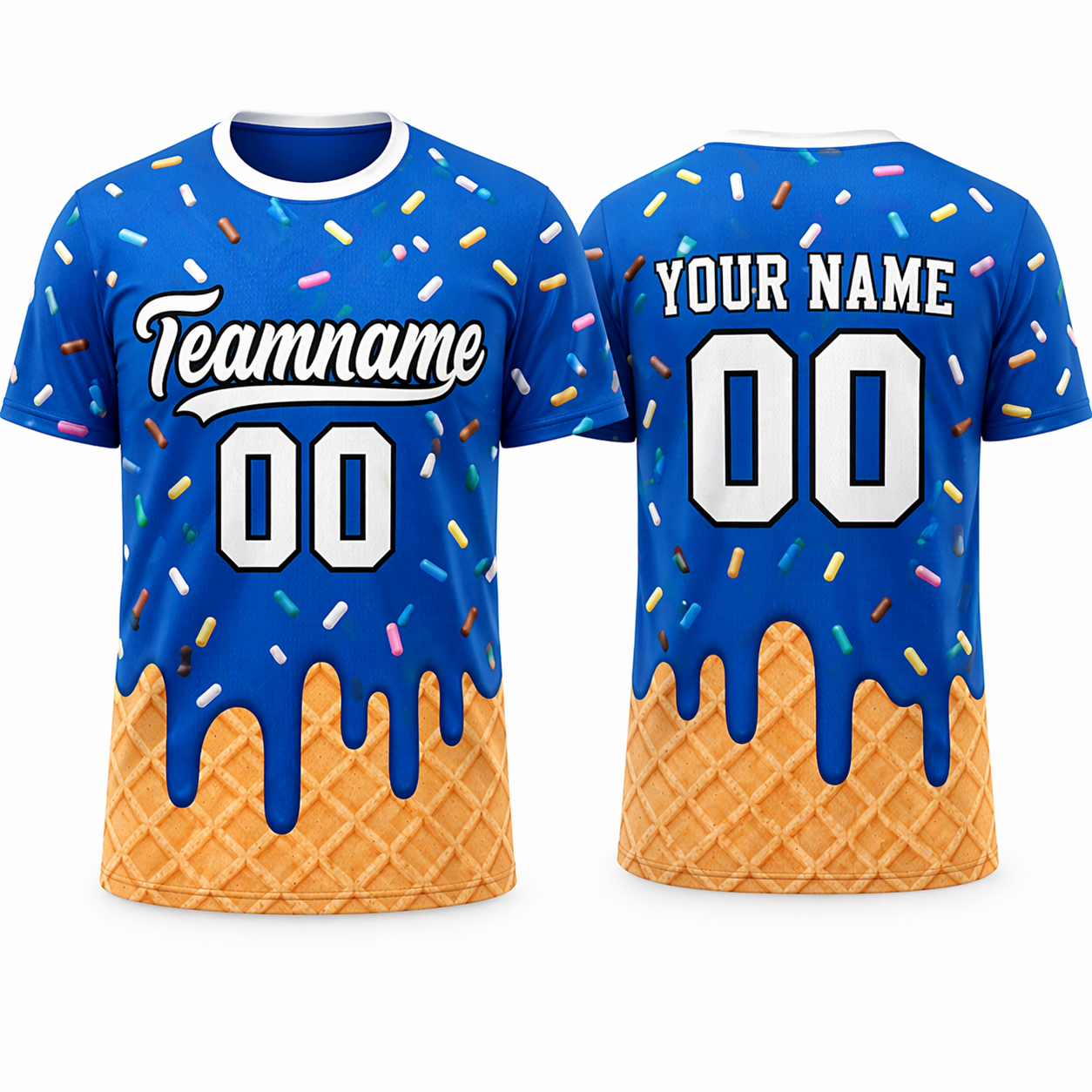 Ice Cream Drip sports T-shirt by Rock League Athletic Wear