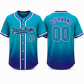 Ocean Wave Gradient baseball jersey by Rock League Athletic Wear