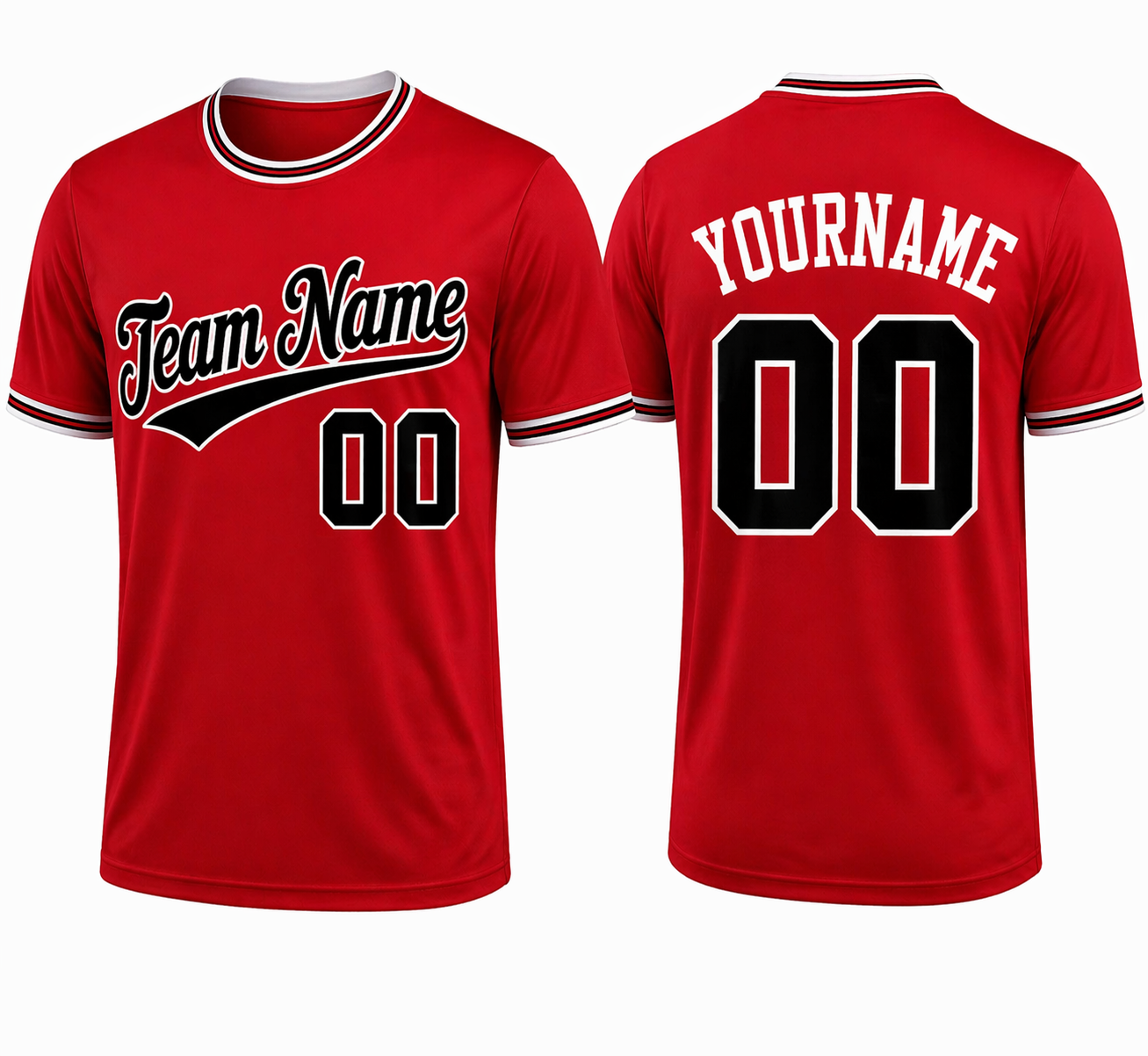Red Athletic T-shirt by Rock League Athletic Wear