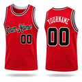 Red basketball jersey by Rock League Athletic Wear