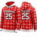 Red Cross Pattern hoodie by Rock League Athletic Wear
