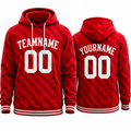 Red Striped hoodie by Rock League Athletic Wear