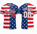 USA Flag T-shirt by Rock League Athletic Wear