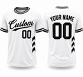White and Black sports T-shirt by Rock League Athletic Wear
