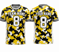 Yellow Camo T-shirt by Rock League Athletic Wear