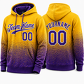 Yellow Purple Gradient hoodie by Rock League Athletic Wear